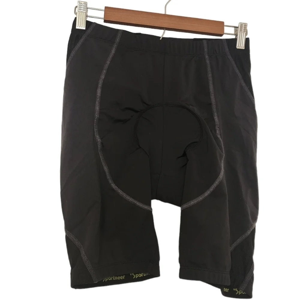 Sportneer Black Padded Cycling Shorts Size L